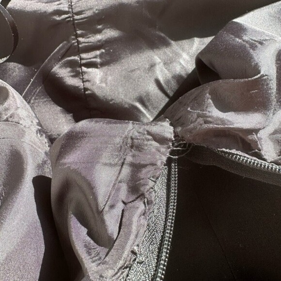 Calvin Klein Black Knee length high waist Sheath dress retro formal cocktail M - Picture 11 of 11